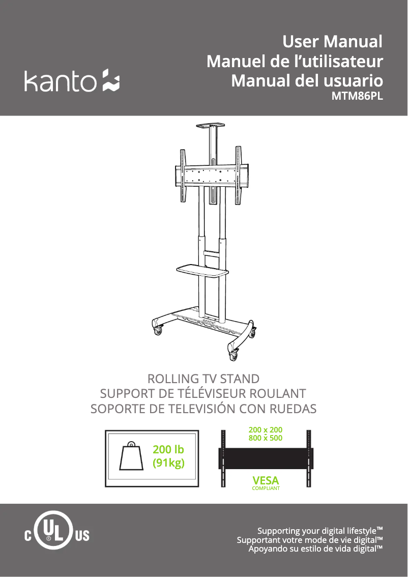 Imagen de la primera página del manual del dispositivo MTM86PL