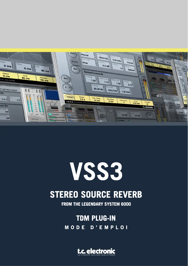 Page n°1 - Manuel utilisateur TC Electronic VSS3
