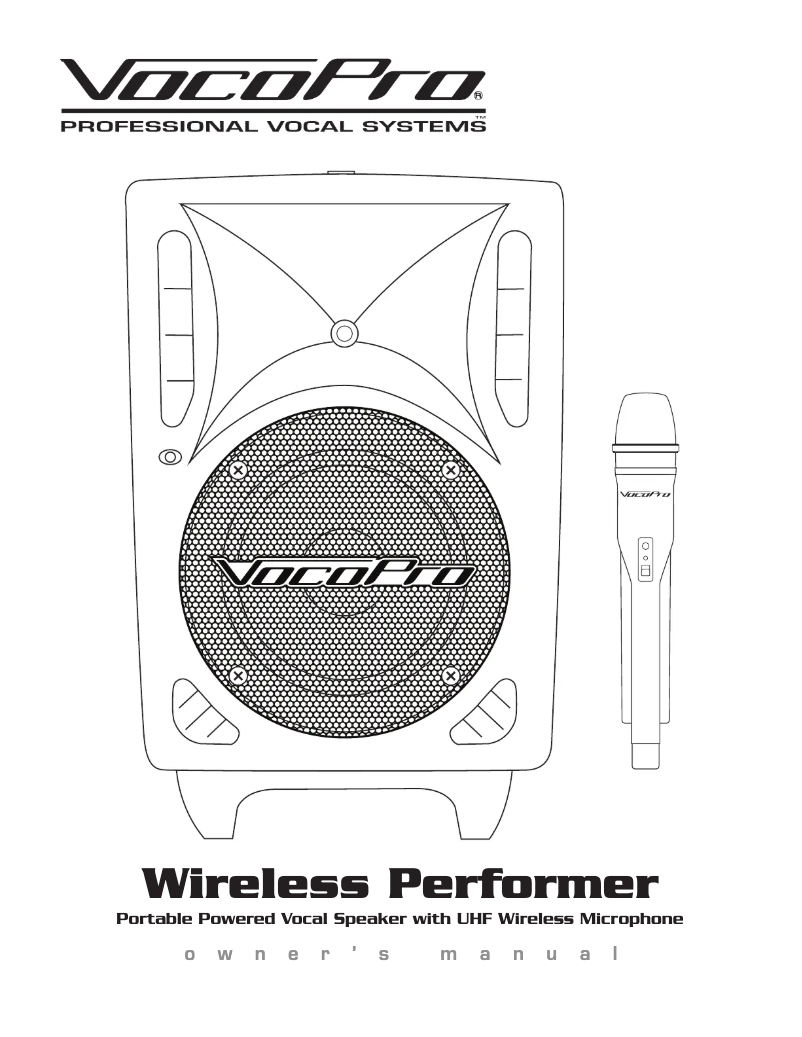 Image de la première page du manuel de l'appareil Wireless Performer