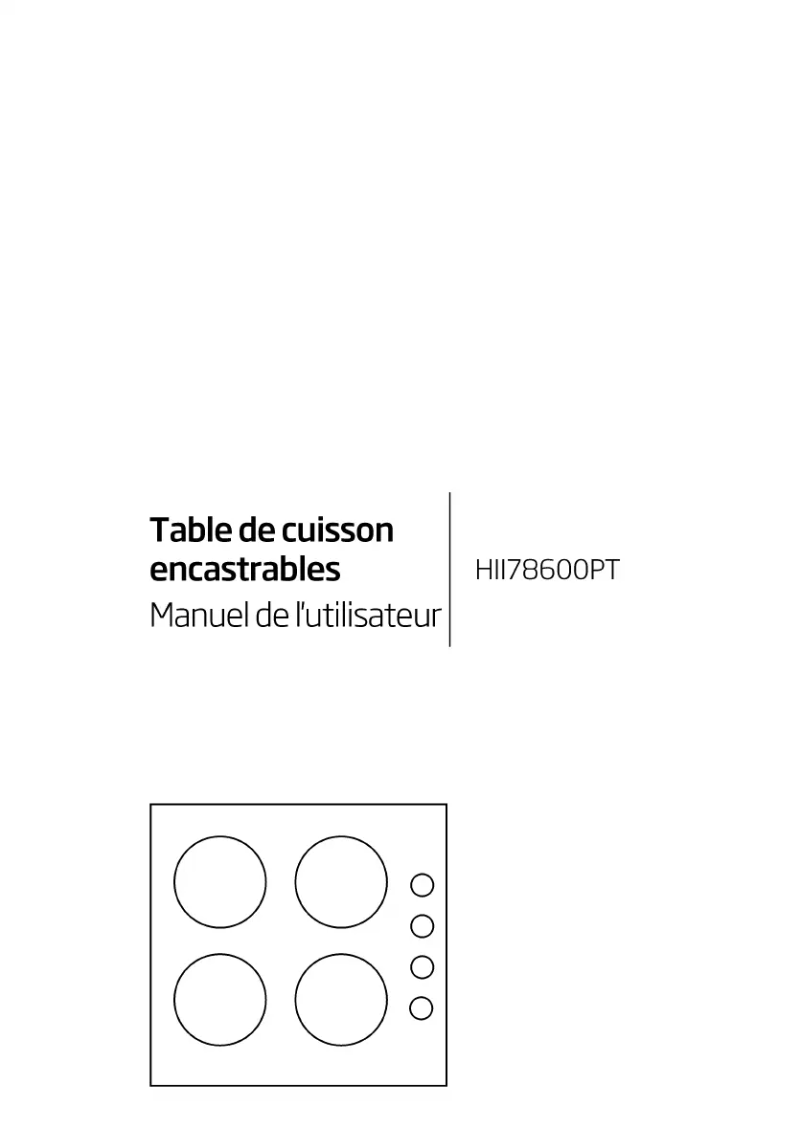 Image de la première page du manuel de l'appareil HII78600PT