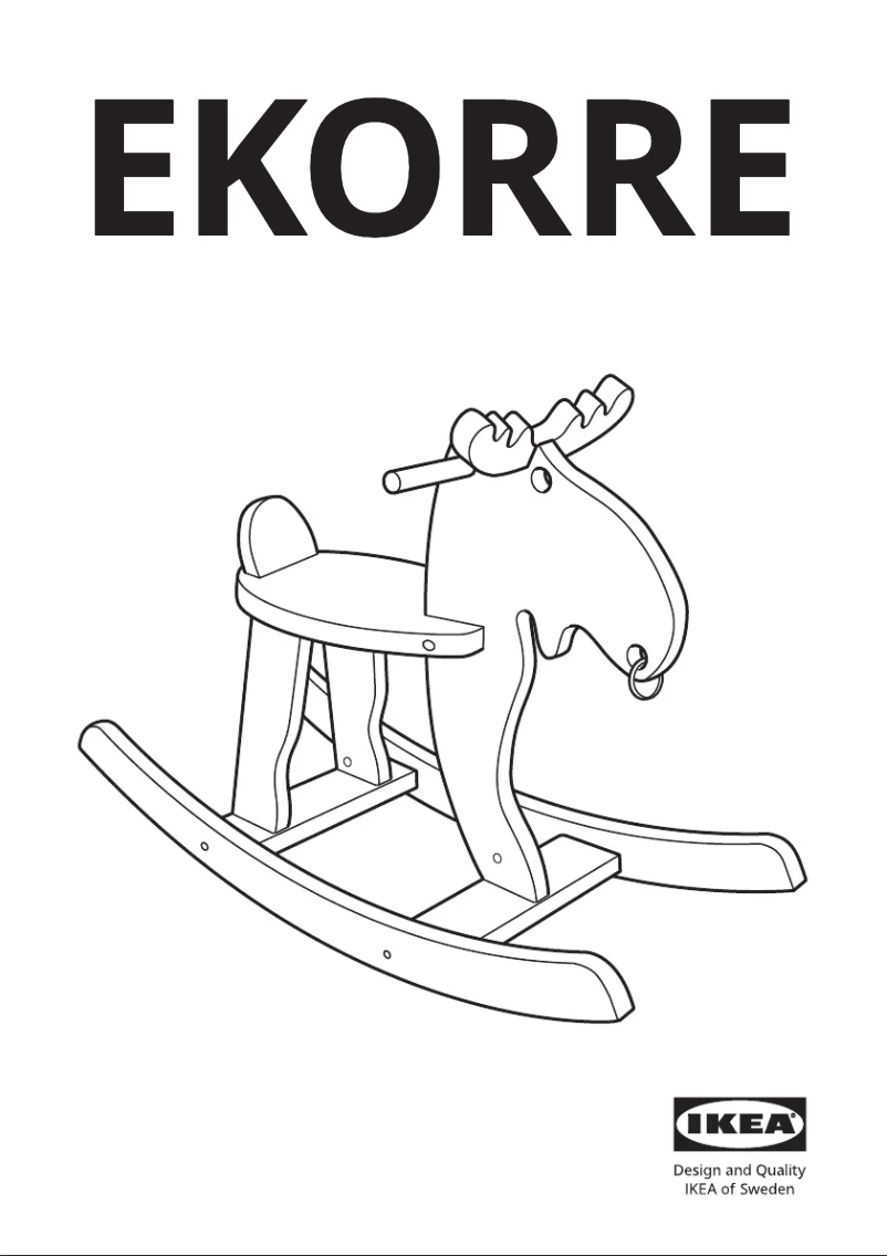 Page 1 de la notice Manuel utilisateur Ikea EKORRE 805.152.36