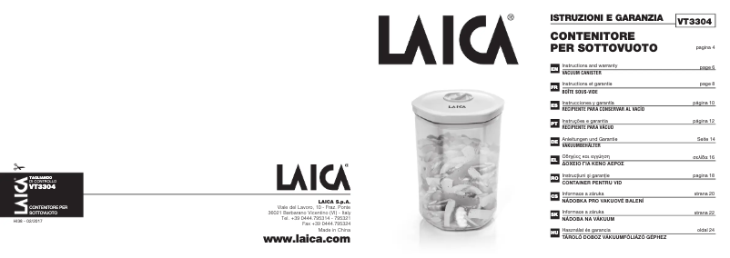 Image de la première page du manuel de l'appareil VT3304