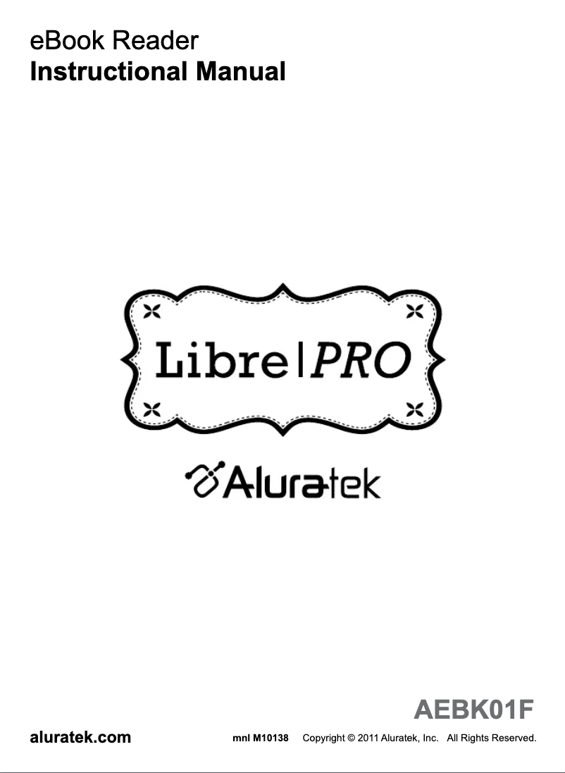 Image de la première page du manuel de l'appareil Libre Pro AEBK01F