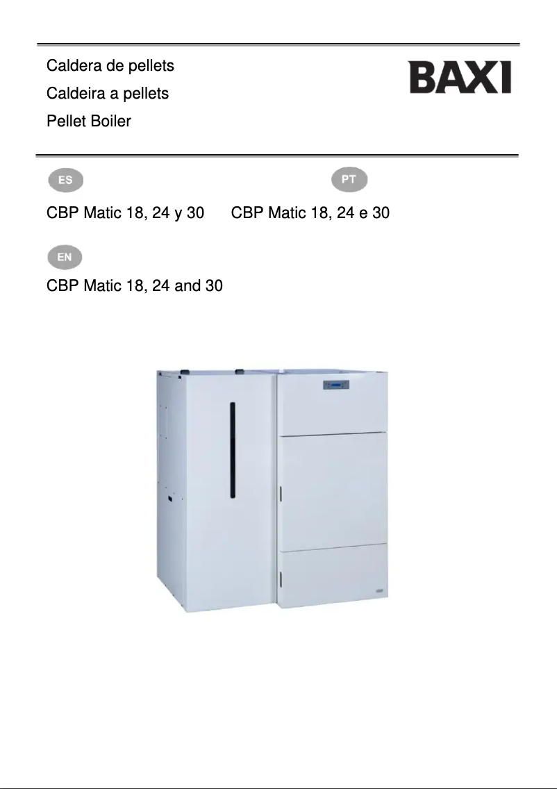Page 1 de la notice Manuel utilisateur Baxi CBP Matic 24