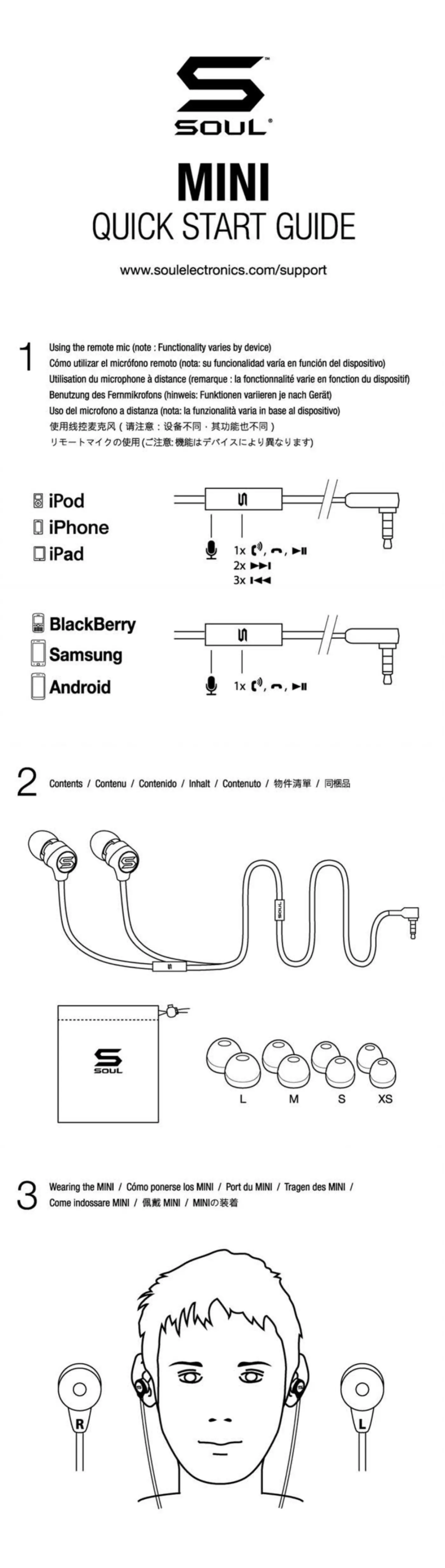 Page n°1 - Manuel utilisateur Soul Mini