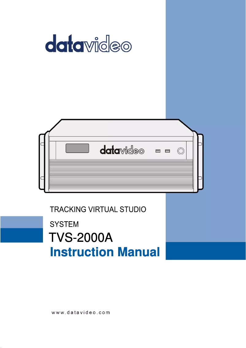 Image de la première page du manuel de l'appareil TVS-2000A
