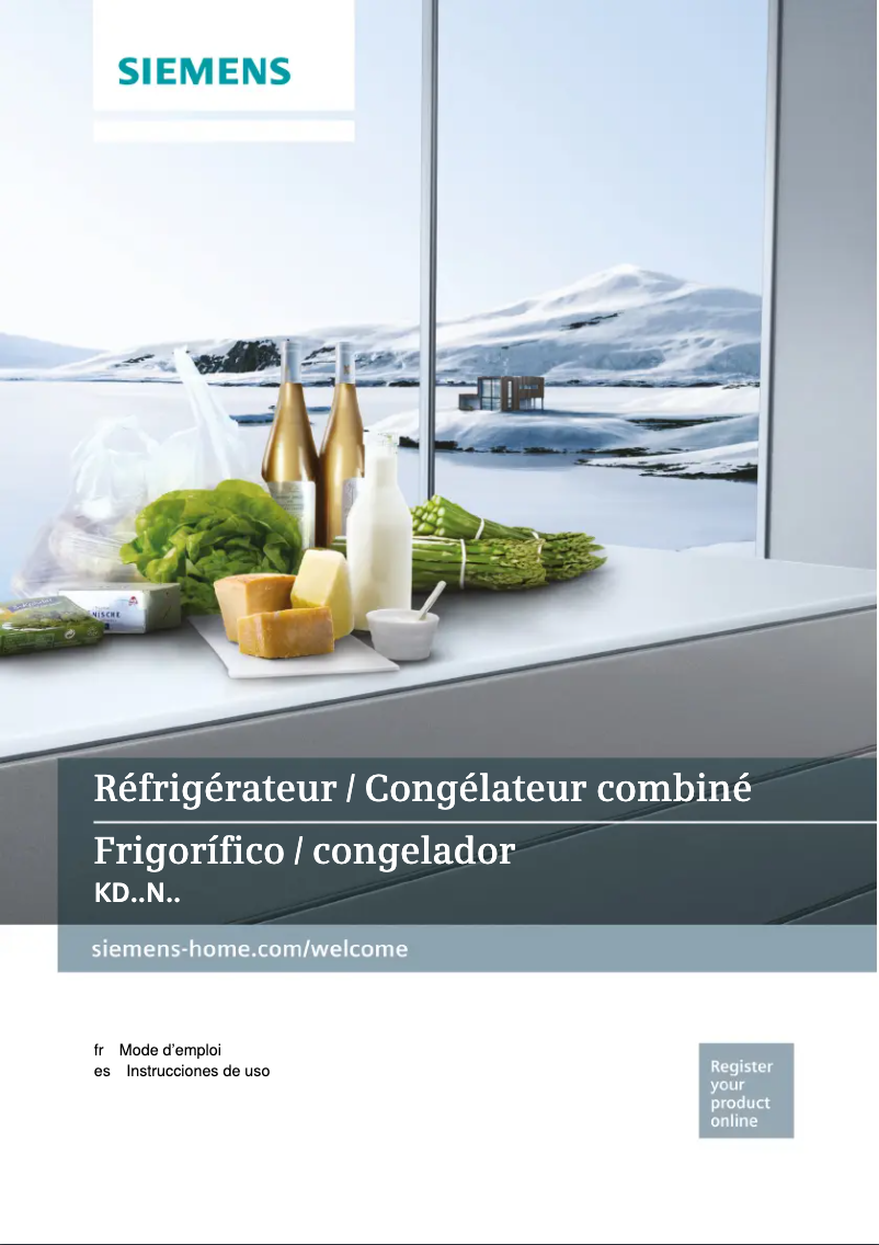Page 1 de la notice Manuel utilisateur Siemens KD46NVW30