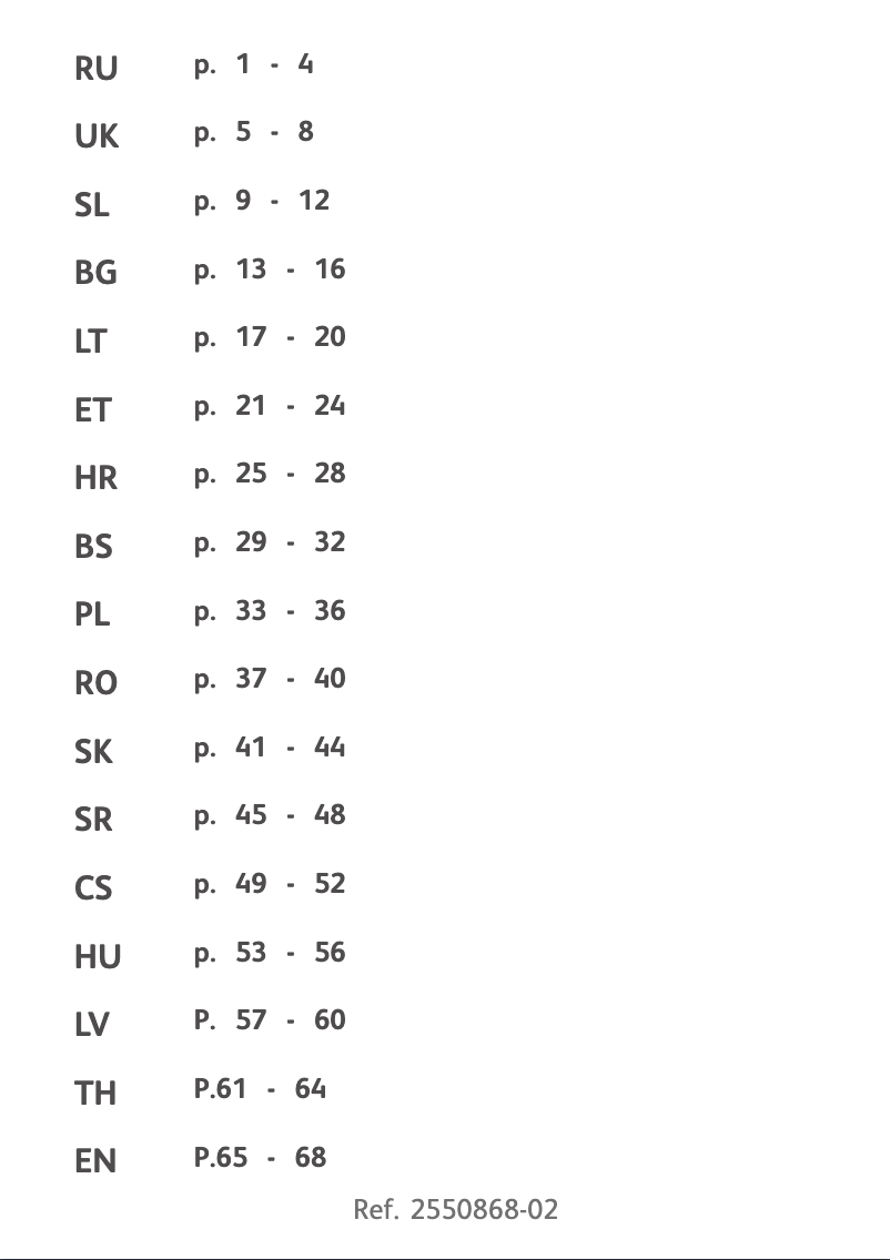 Image de la première page du manuel de l'appareil ZN2501
