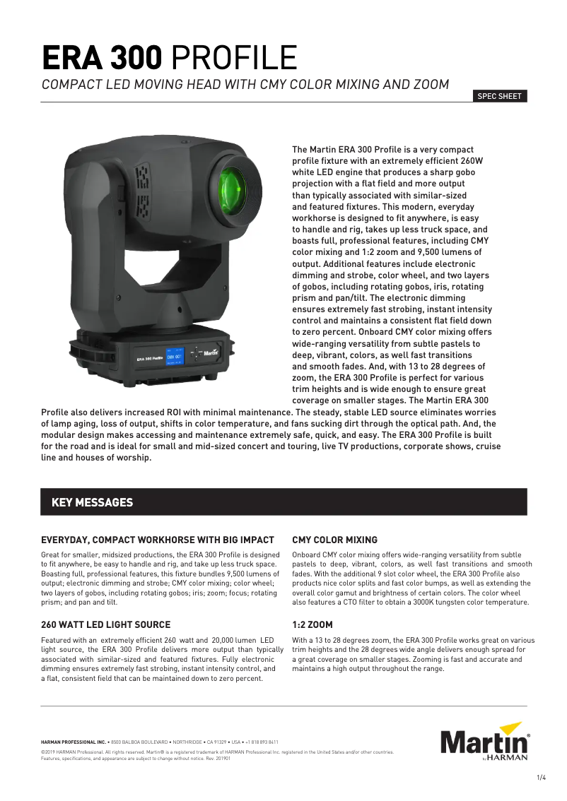 Image de la première page du manuel de l'appareil ERA 300 Profile