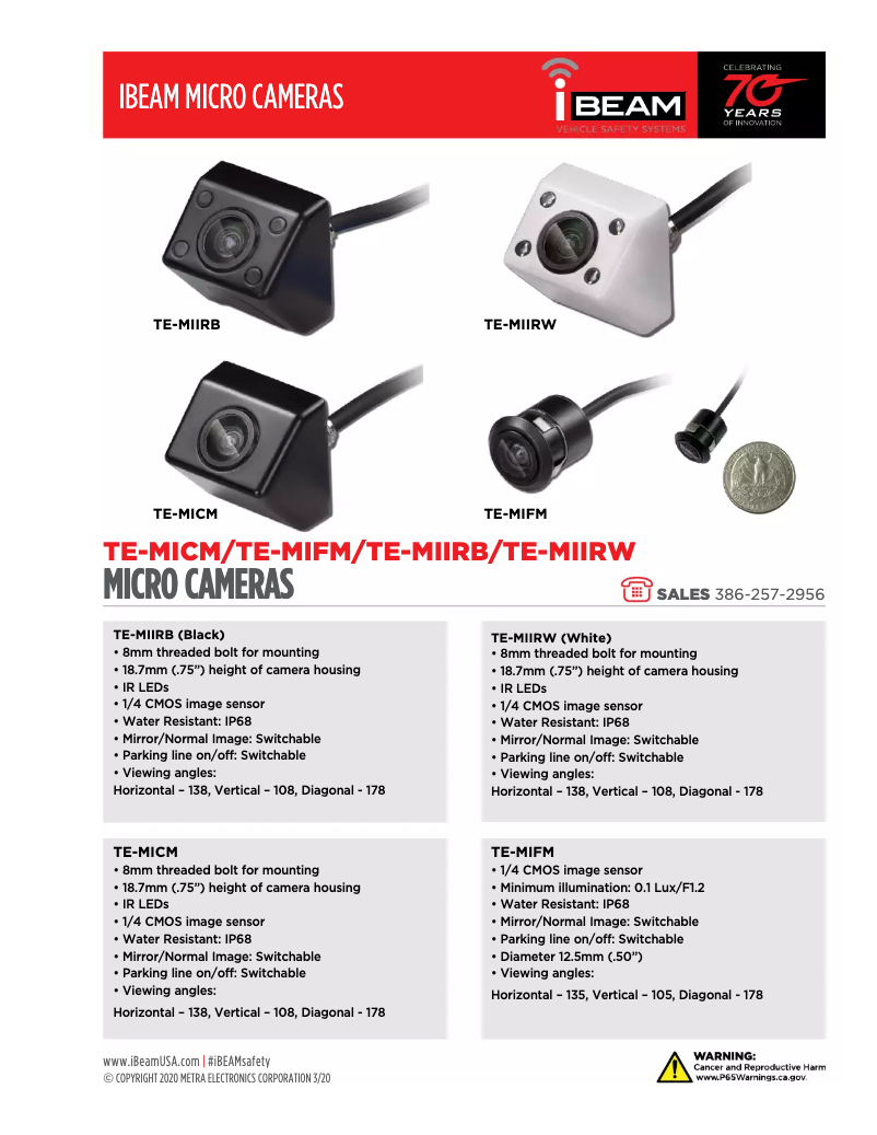 Página 1 del manual Ficha técnica Metra TE-MIFM