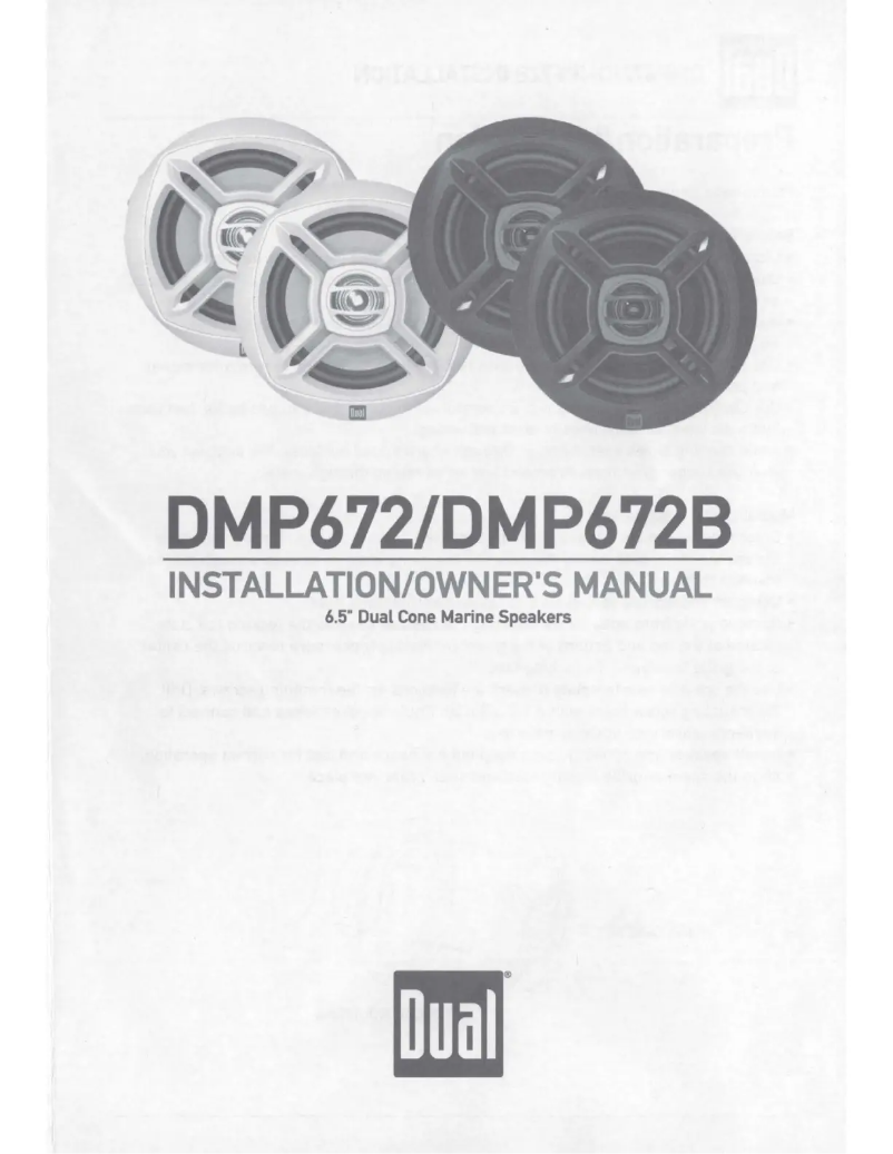 Page 1 de la notice Manuel utilisateur Dual DMP672