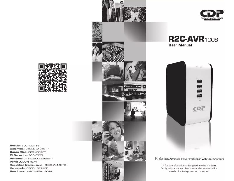 Page 1 de la notice Manuel utilisateur CDP R2C-AVR1008