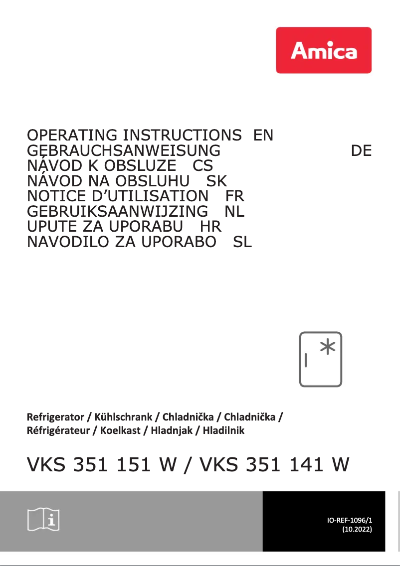 Page n°1 - Manuel utilisateur Amica VKS 351 141 W