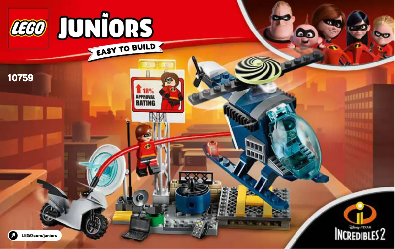 Page 1 de la notice Manuel utilisateur Lego Juniors 10759