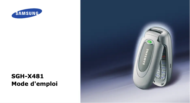 Page n°1 - Manuel utilisateur Samsung SGH-X481