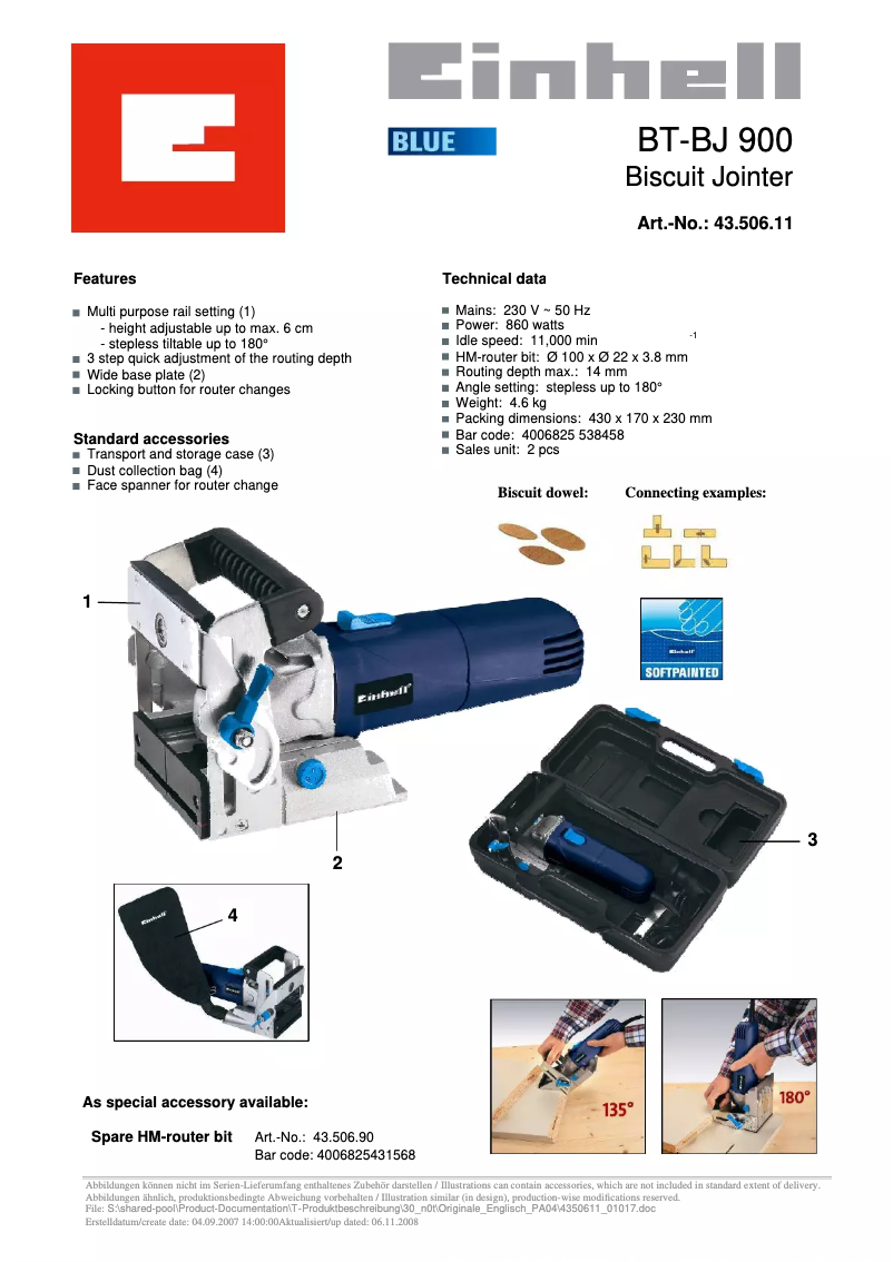 Image de la première page du manuel de l'appareil BT-BJ 900