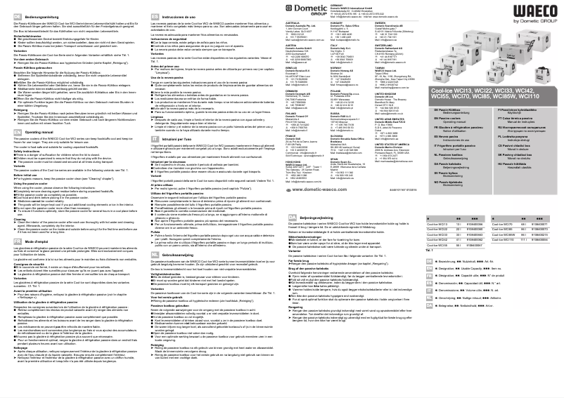 Página 1 del manual Manual de usuario Waeco Cool-Ice WCI 110
