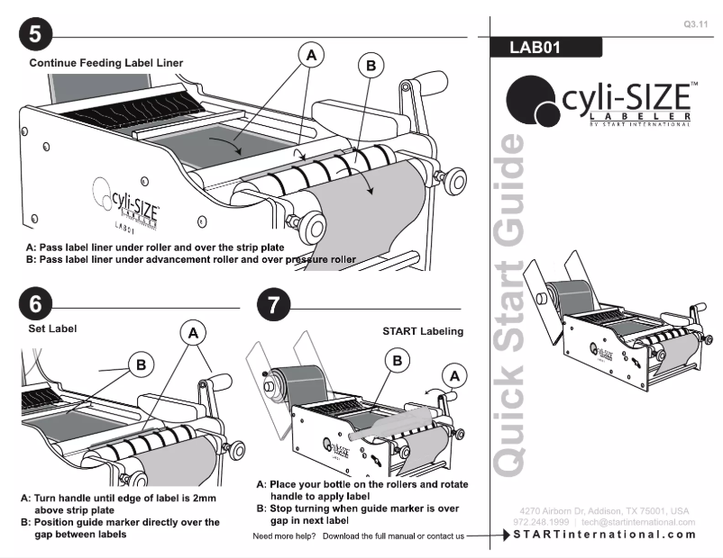 Image de la première page du manuel de l'appareil LAB01