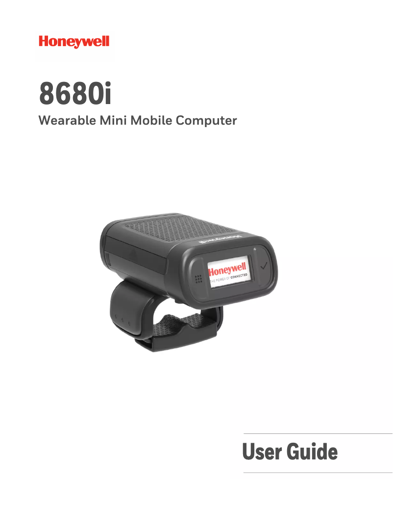 Page 1 de la notice Manuel utilisateur Honeywell 8680i