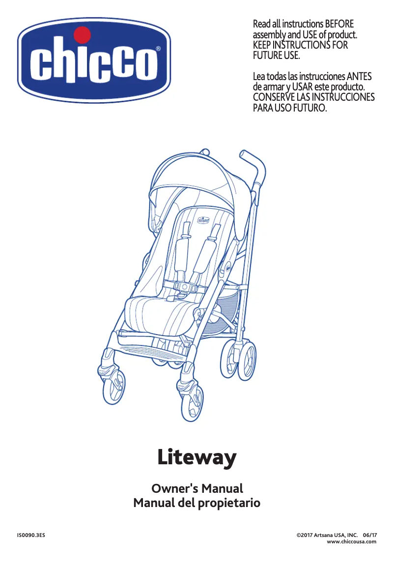 Page n°1 - Manuel utilisateur Chicco Liteway