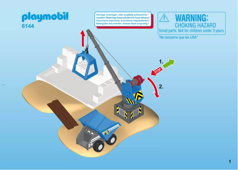 Page n°1 - Manuel utilisateur Playmobil Construction Site SuperSet