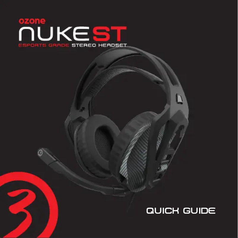 Page 1 de la notice Manuel utilisateur Ozone Nuke Pro