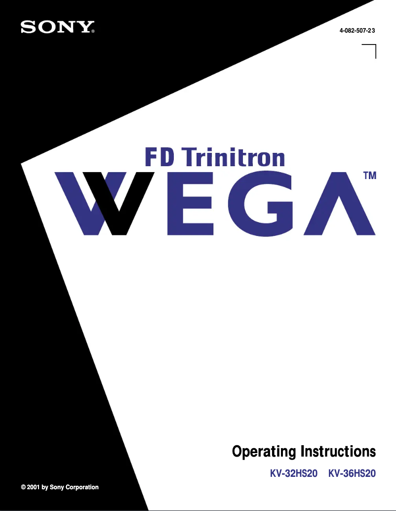 Image de la première page du manuel de l'appareil KV-36HS20