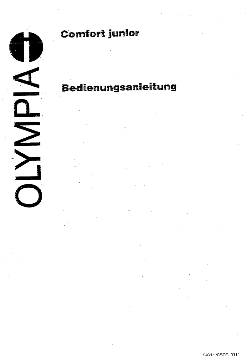 Page 1 de la notice Manuel utilisateur Olympia Comfort Junior