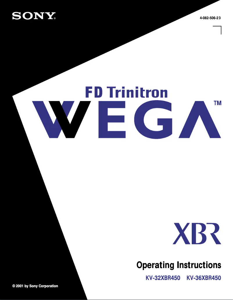Image de la première page du manuel de l'appareil KV-36XBR450