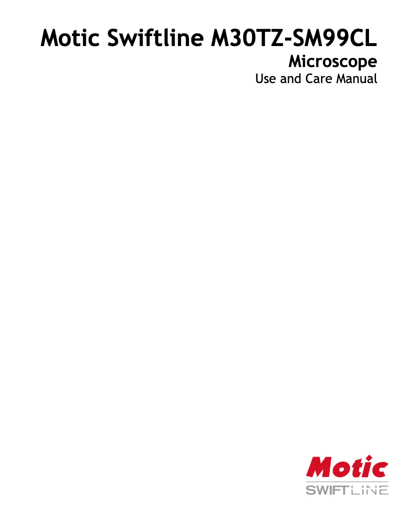 Image de la première page du manuel de l'appareil M30TZ-SM99CL