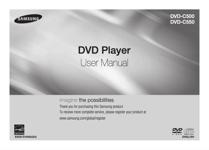 Page 1 de la notice Manuel utilisateur Samsung DVD-C500