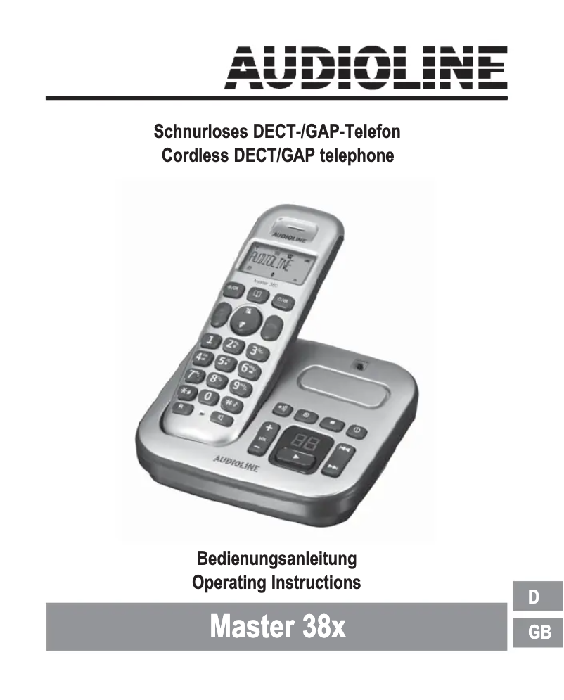 Page 1 de la notice Manuel utilisateur Audioline MASTER 384