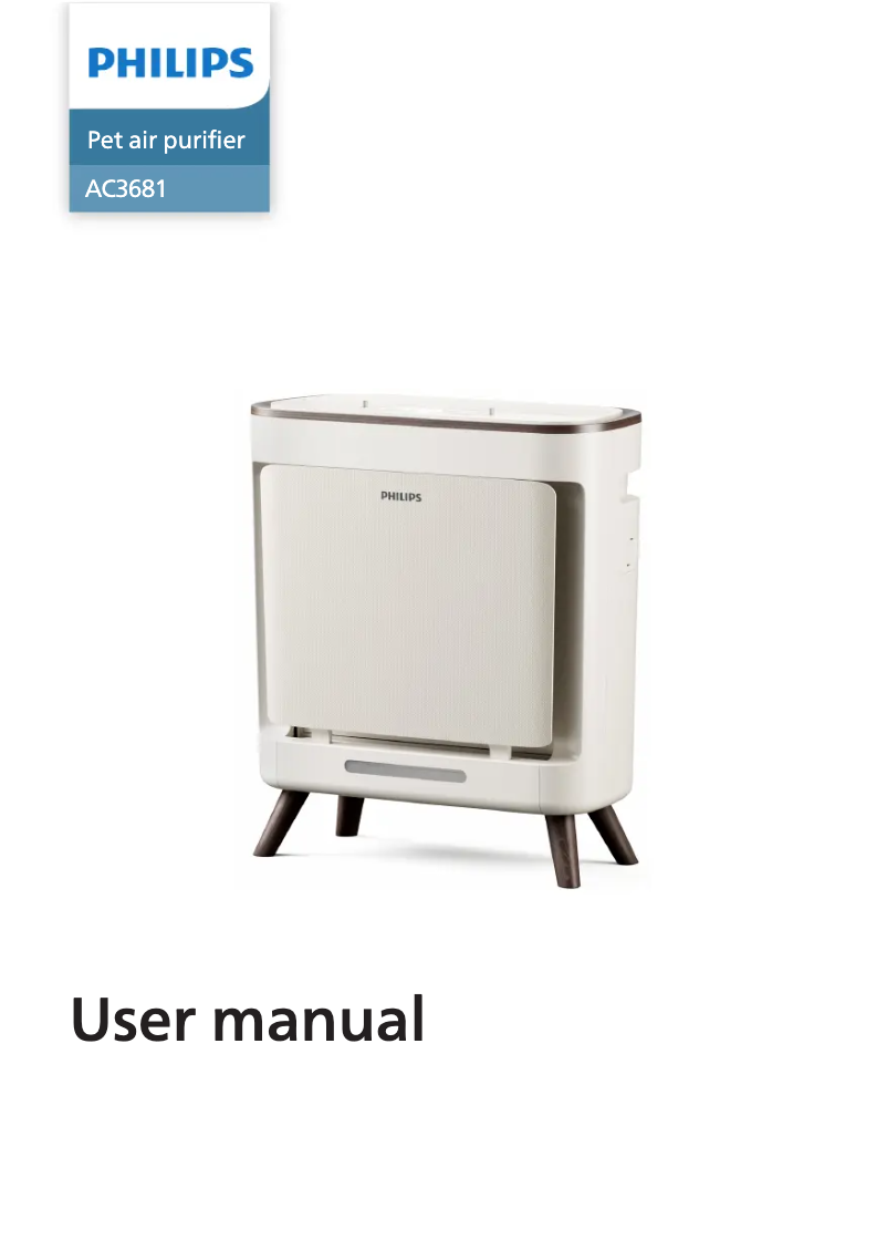 Image de la première page du manuel de l'appareil AC3681