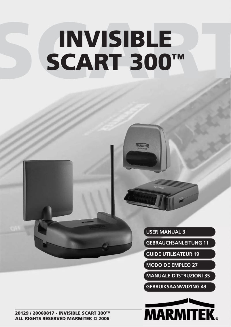Image de la première page du manuel de l'appareil Invisible Scart 300