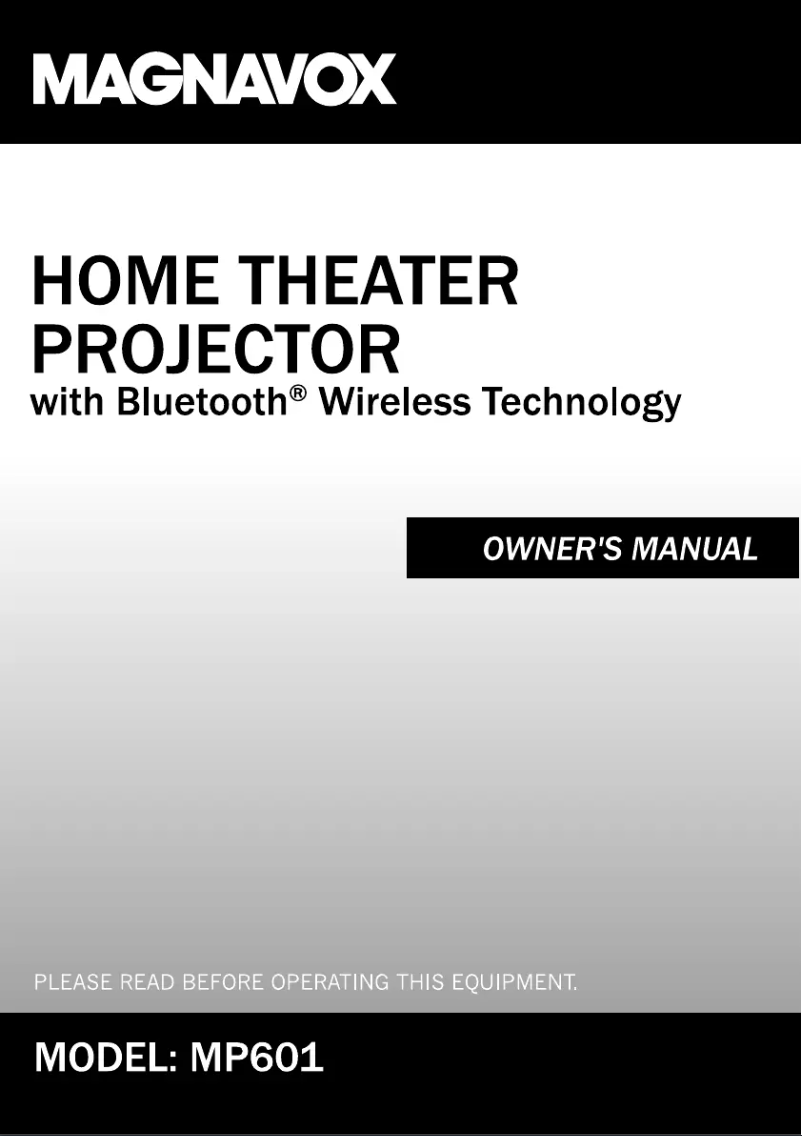 Page 1 de la notice Manuel utilisateur Magnavox MP601