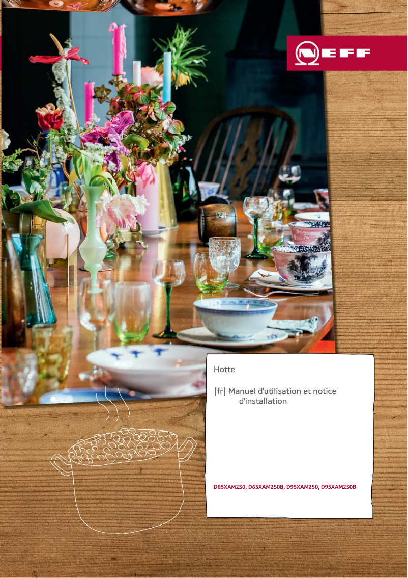 Page 1 de la notice Guide d'installation Neff D95XAM2S0
