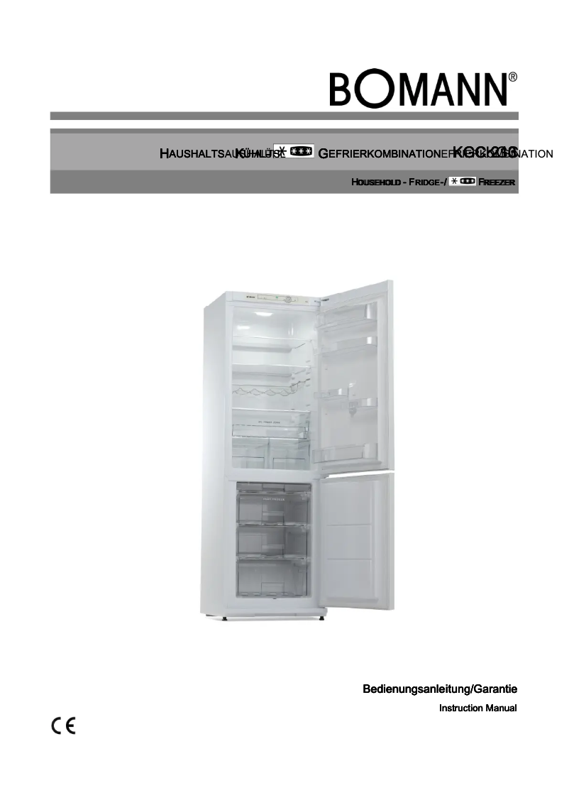 Page 1 de la notice Manuel utilisateur Bomann KGC 213