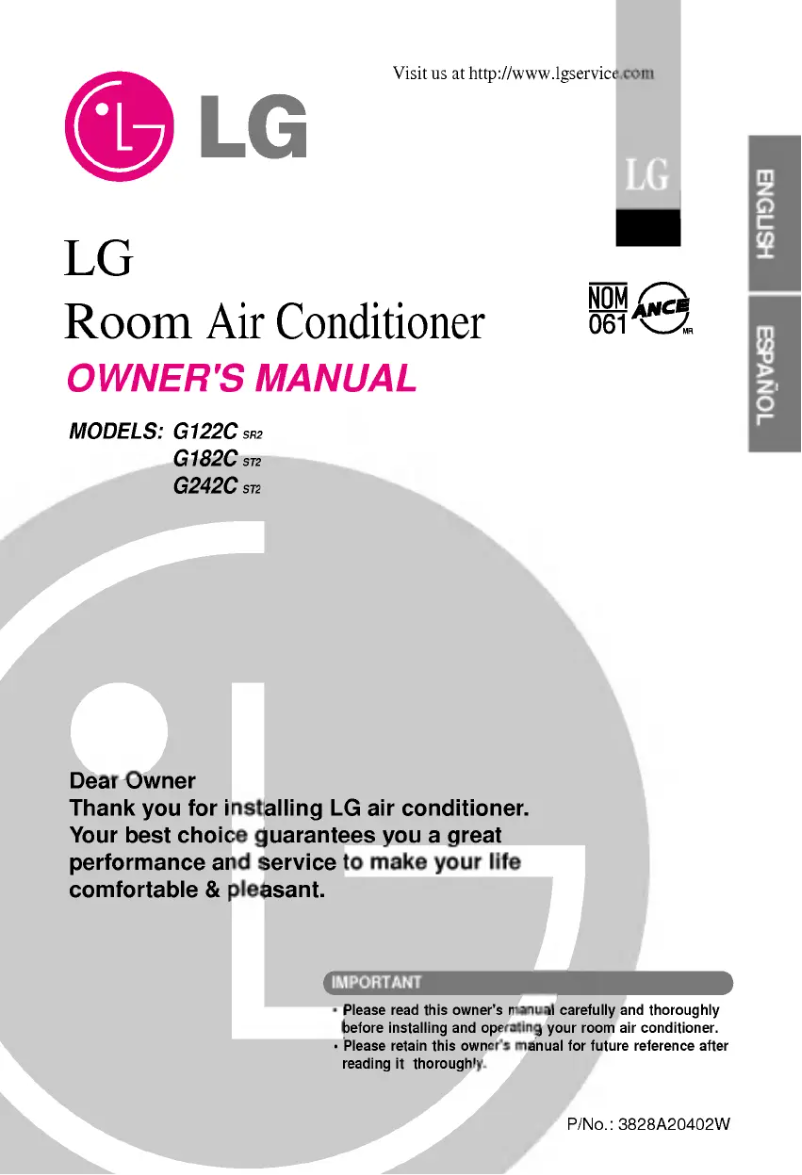 Page 1 de la notice Manuel utilisateur LG LS-C122RKA2