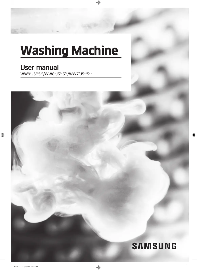 Página 1 del manual Manual de usuario Samsung WW80J5555FA/EU