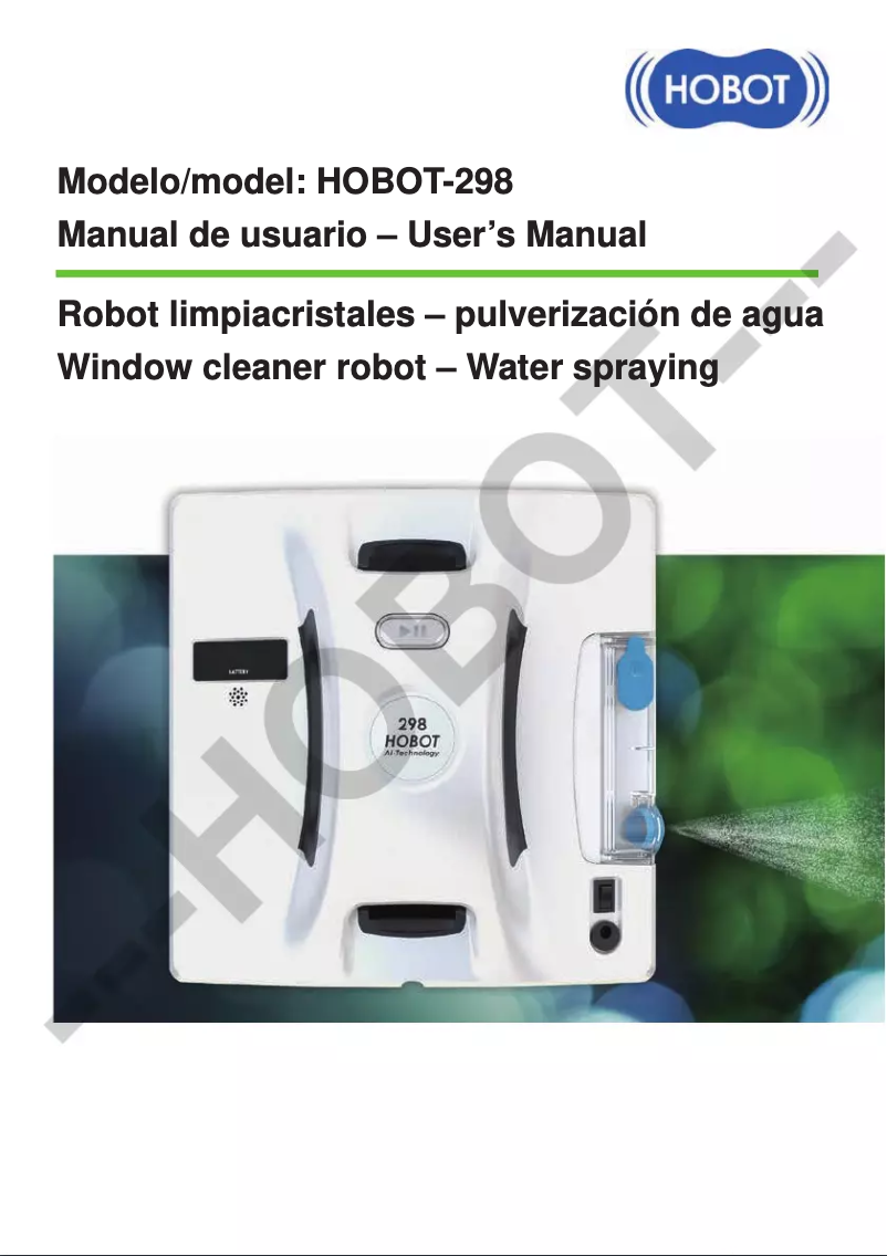 Image de la première page du manuel de l'appareil 298