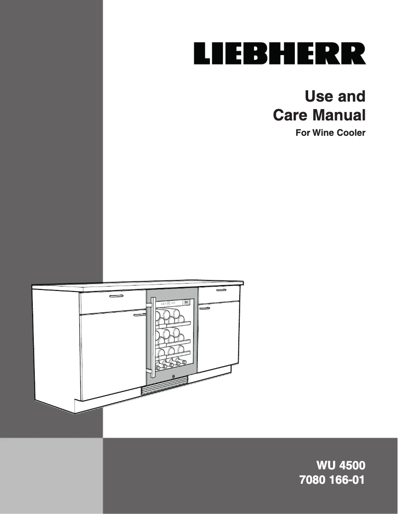 Page 1 de la notice Manuel d'utilisation et d'entretien Liebherr WU-4500