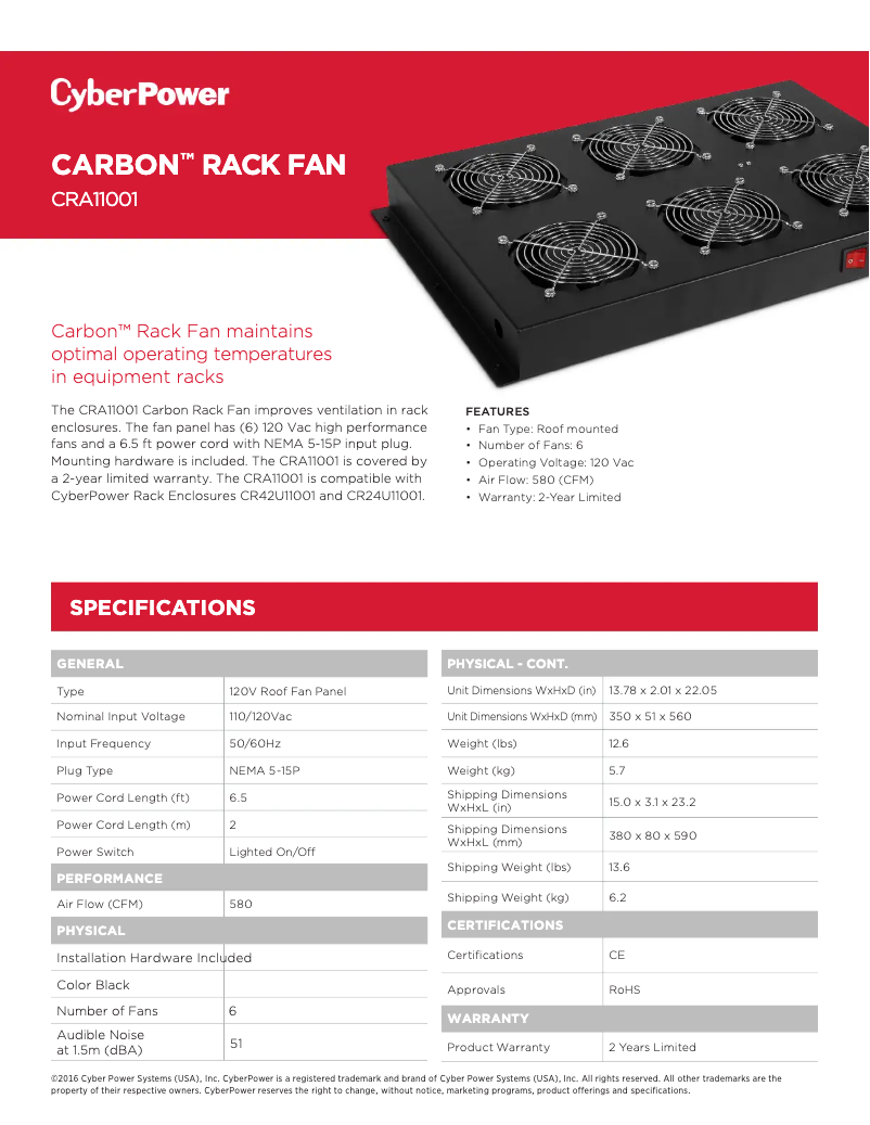 Image de la première page du manuel de l'appareil CRA11001