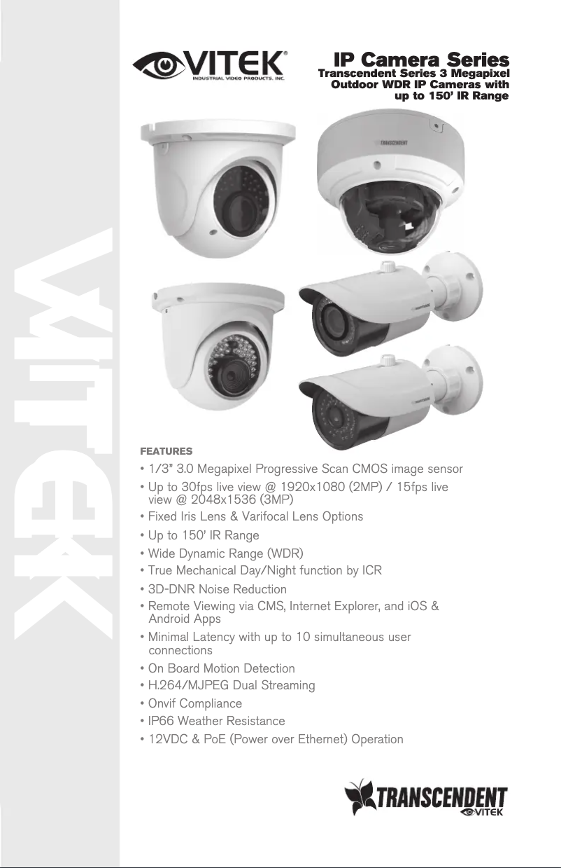 Page n°1 - Manuel utilisateur Vitek VTC-TNT30R3F