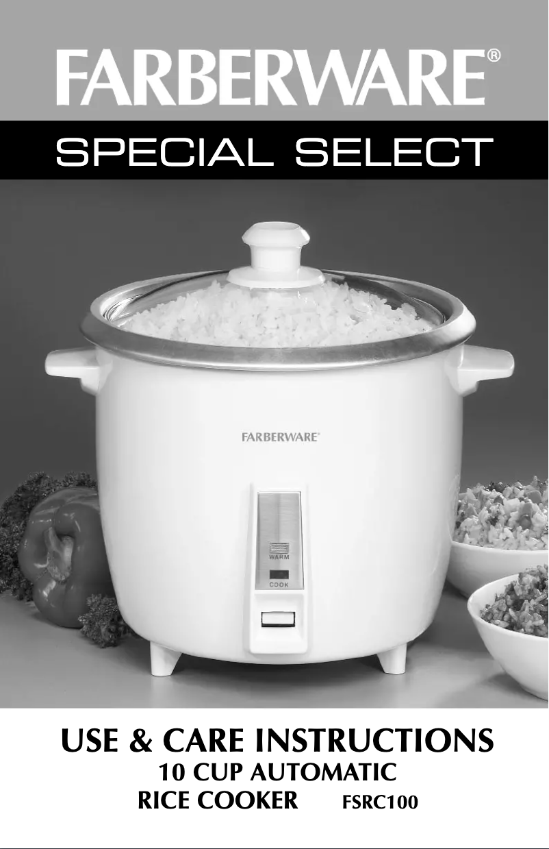 Imagen de la primera página del manual del dispositivo FSRC100