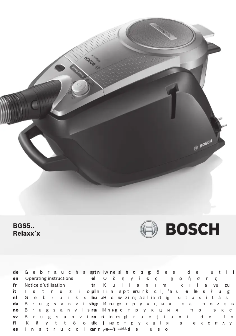 Page n°1 - Manuel utilisateur Bosch BGS51430 Relaxxx