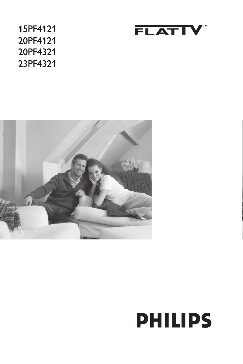 Page 1 of the manual User Manual Philips 15PF4121