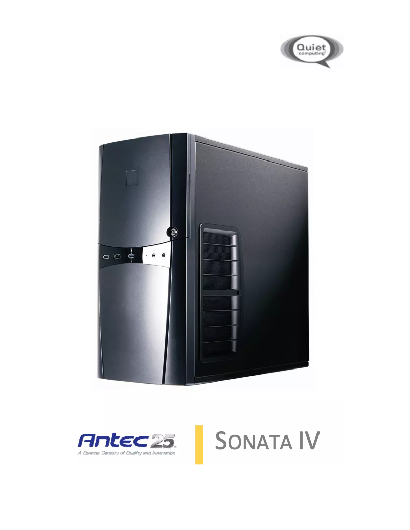 Page 1 de la notice Manuel utilisateur Antec Sonata IV-620