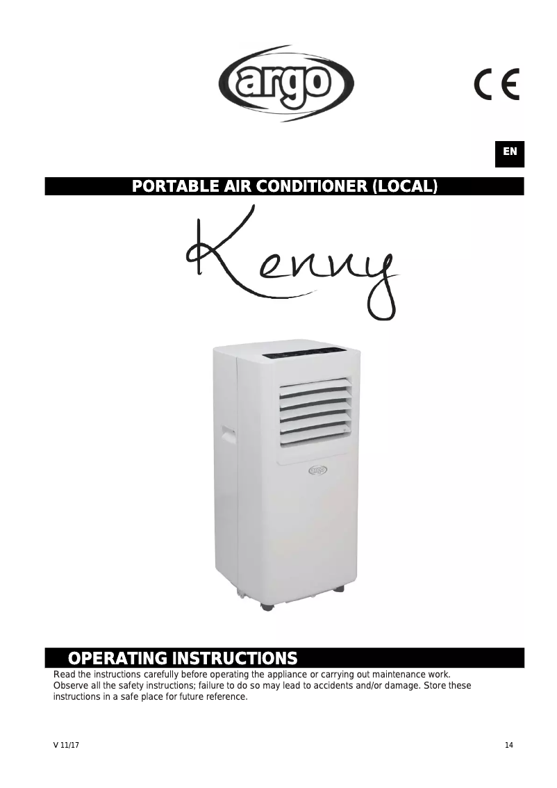 Página 1 del manual Manual de usuario ARGO Kenny