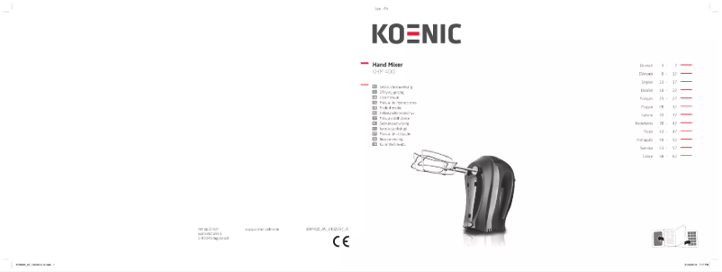 Page 1 de la notice Manuel utilisateur Koenic KHM400