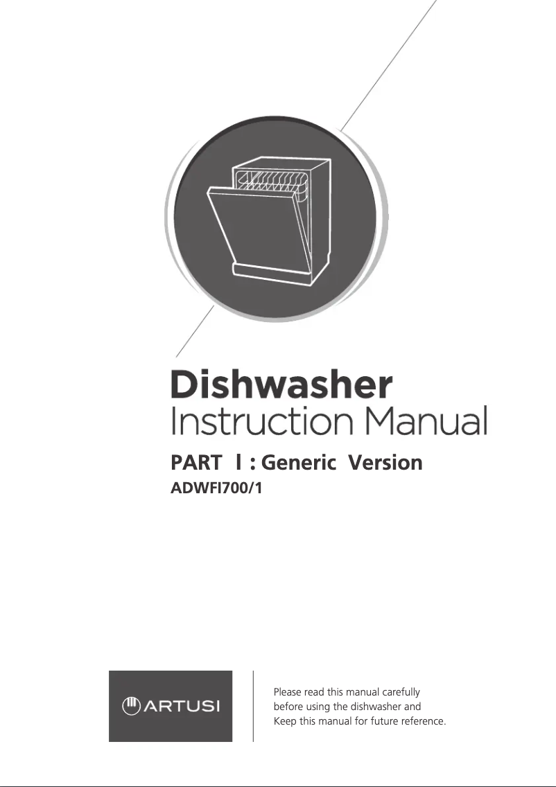 Page 1 de la notice Manuel utilisateur Artusi ADWFI700/1